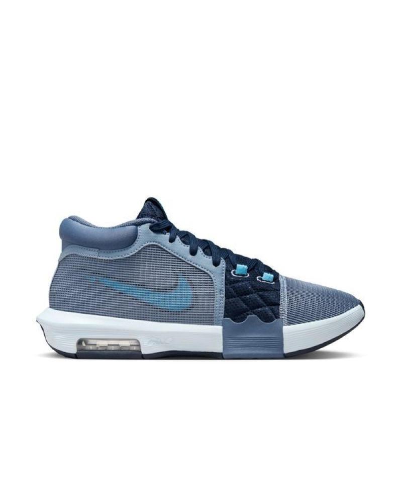 SCARPE DA BASKET NIKE LEBRON WITNESS VIII BLU SCURO E VERDE AZUL MARINO-VERDE