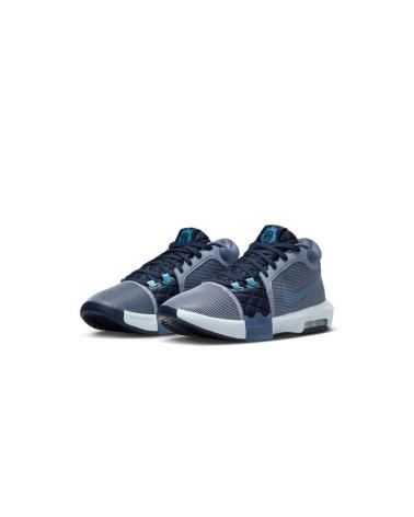 SCARPE DA BASKET NIKE LEBRON WITNESS VIII BLU SCURO E VERDE AZUL MARINO-VERDE
