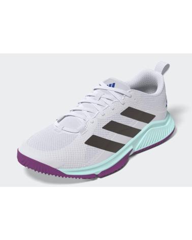 CHAUSSURES DE HANDBALL VOLLEY ADIDAS COURT TEAM BOUNCE BLANC FEMME BLANCO