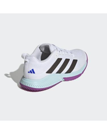 CHAUSSURES DE HANDBALL VOLLEY ADIDAS COURT TEAM BOUNCE BLANC FEMME BLANCO