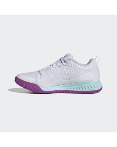 CHAUSSURES DE HANDBALL VOLLEY ADIDAS COURT TEAM BOUNCE BLANC FEMME BLANCO