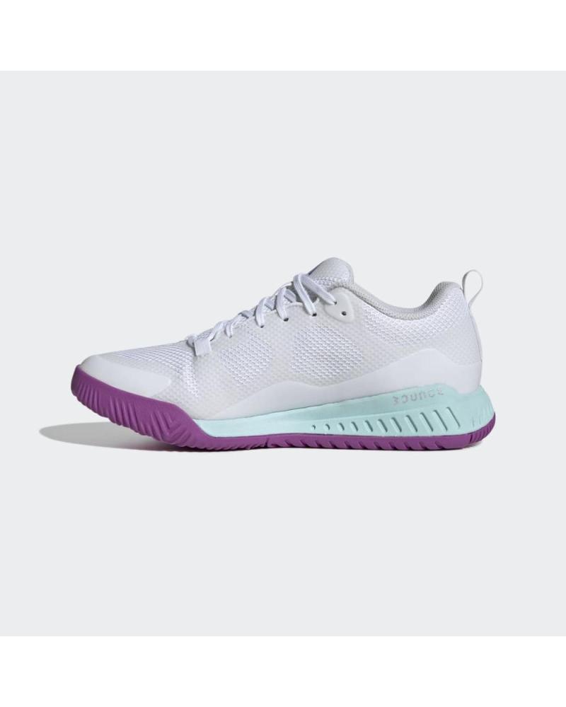 CHAUSSURES DE HANDBALL VOLLEY ADIDAS COURT TEAM BOUNCE BLANC FEMME BLANCO