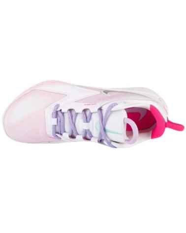 NIKE REACT HYPERSET SE ROSES ET BLANCHES POUR VOLLEY-BALL ET HANDBALL GRIS