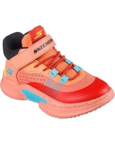 SKECHERS ZAPATILLAS BALONCESTO HOOPER-HERO JUNIOR NARANJA