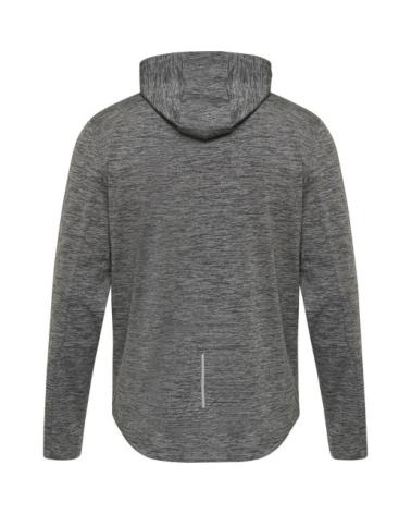 CHAQUETA HUMMEL ASTON GRIS CON CAPUCHA Y CREMALLERA GRIS