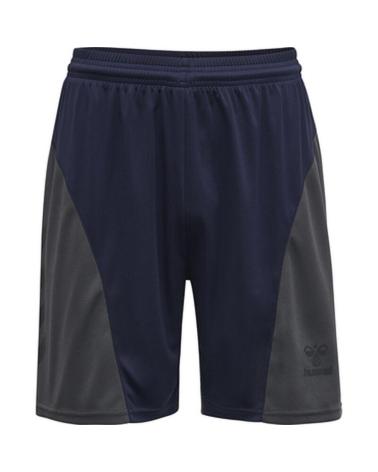 HUMMEL SPORT SHORTS BLACK AND GREY MULTILAYER MULTICOLOR