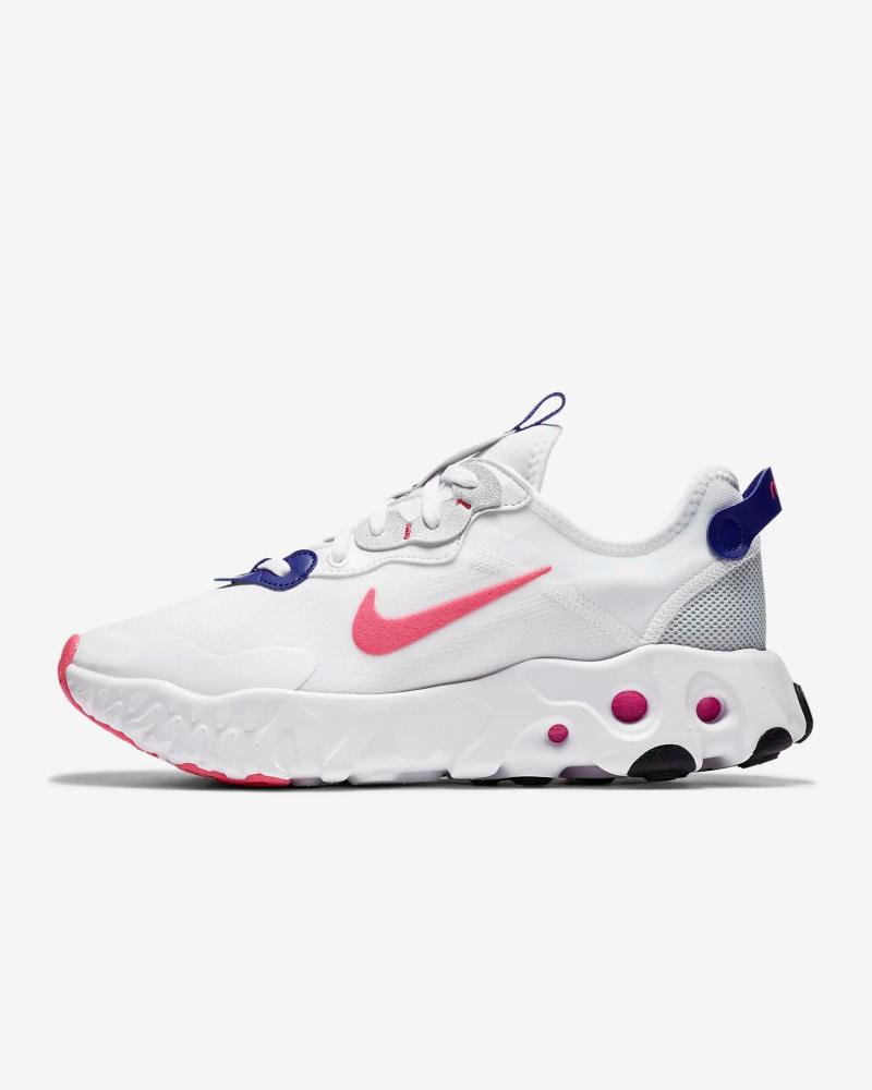 NIKE REACT BRANCO CONCORD PURE PLATINUM HYPER PINK BLANCO-CONCORD-PURE PLATINUM-HYPER PINK