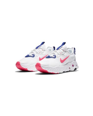 NIKE REACT BRANCO CONCORD PURE PLATINUM HYPER PINK BLANCO-CONCORD-PURE PLATINUM-HYPER PINK