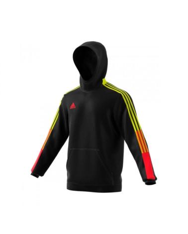 FELPA CON CAPPUCCIO ADIDAS TIRO NERA NEGRO