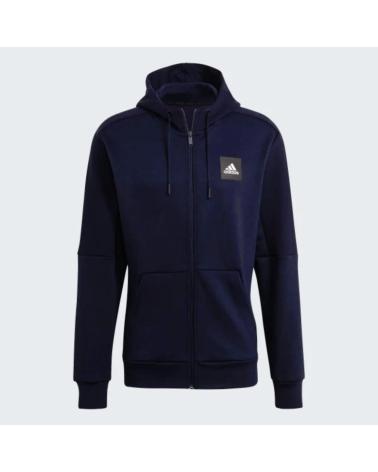 GIACCA FULL ZIP ADIDAS TINLEY BLU NAVY TINLEY