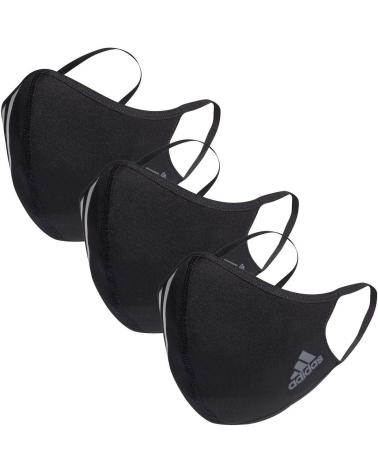 ADIDAS CVR REUSABLE BLACK MASKS M-L - PACK OF 3 UNITS (H08837) NEGRO