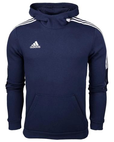 FELPA CON CAPPUCCIO ADIDAS TIRO 21 BLU AZUL