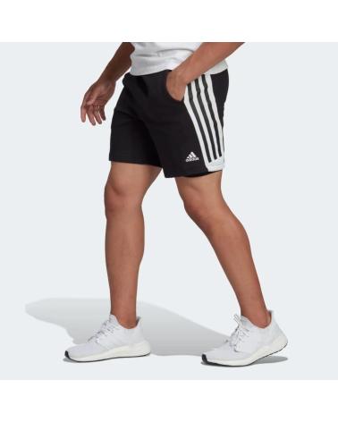 ADIDAS FUTURE ICONS 3-STRIPES SHORTS BLACK NEGRO
