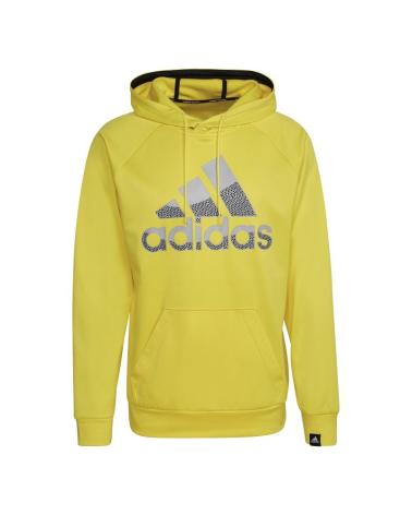 SUDADERA CON CAPUCHA ADIDAS M GG BIG BOS HD AMARILLA AMARILLO