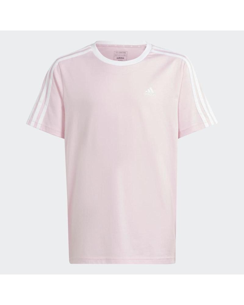 T-SHIRT ADIDAS G 3S BF T DE ALGODÃO MANGA CURTA ROSA IS2629 ROSA