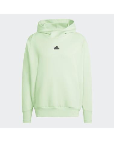FELPA CON CAPPUCCIO ADIDAS Z.N.E. PREMIUM VERDE VERDE