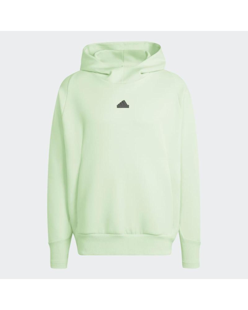 FELPA CON CAPPUCCIO ADIDAS Z.N.E. PREMIUM VERDE VERDE