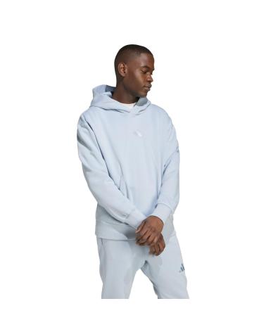 ADIDAS ALL SZN FLEECE KAPUZENPULLOVER BLAU AZUL