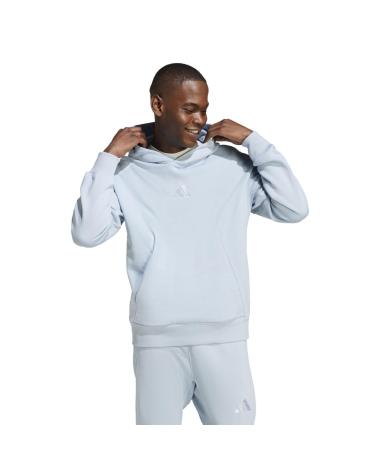 ADIDAS ALL SZN FLEECE KAPUZENPULLOVER BLAU AZUL