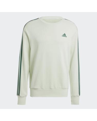 CAMISOLA ADIDAS ESSENTIALS FRENCH TERRY 3 RISCAS VERDE VERDE