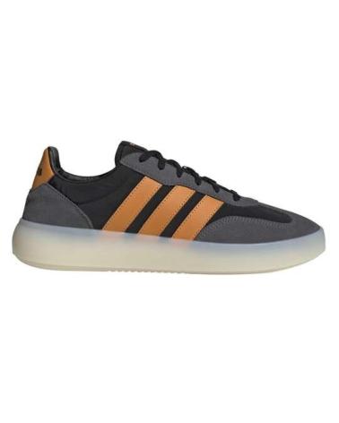 ADIDAS BARREDA DECODE SNEAKERS BLACK AND GREY WITH ORANGE ACCENTS GRIS