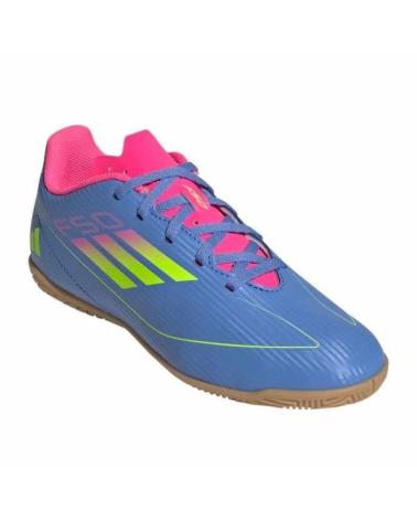 ADIDAS F50 CLUB IN JUNIOR HALLENFUSSBALLSCHUHE BLAU PINK VIOLETA