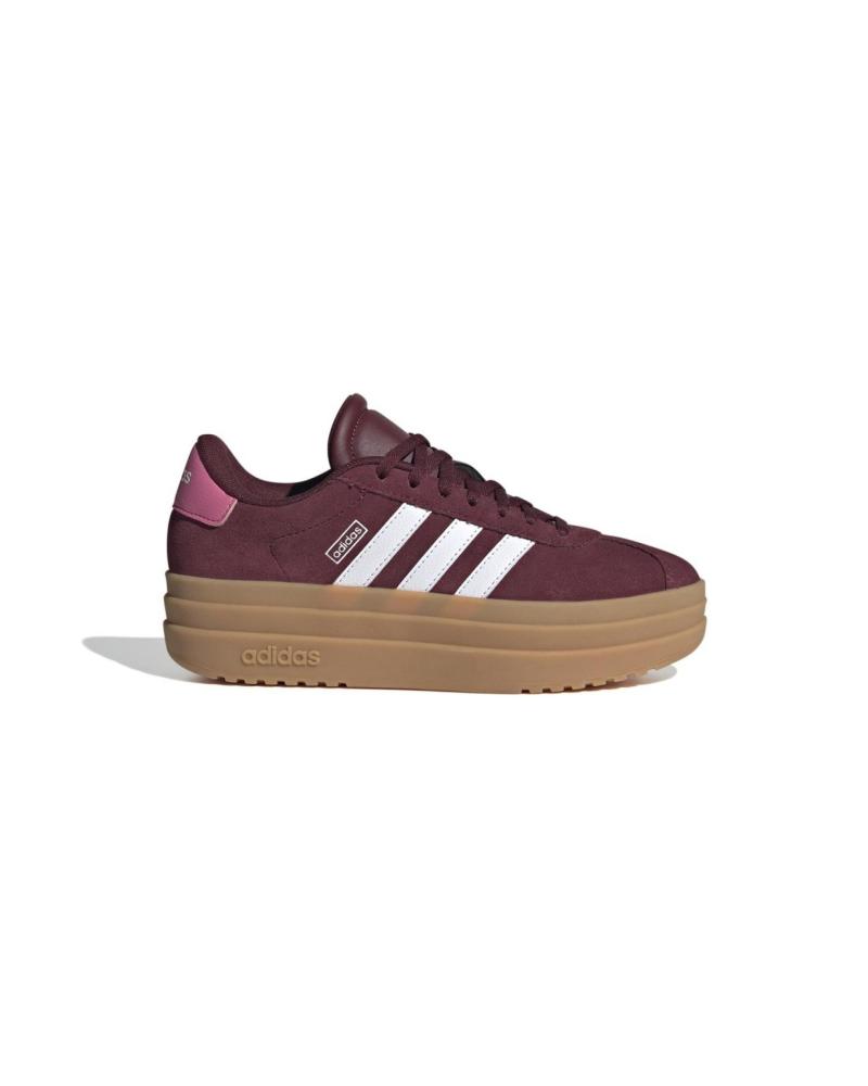 BASKETS ADIDAS VL COURT BOLD J BORDEAUX À PLATEFORME SHARED-FTWWHT-PNKFUS