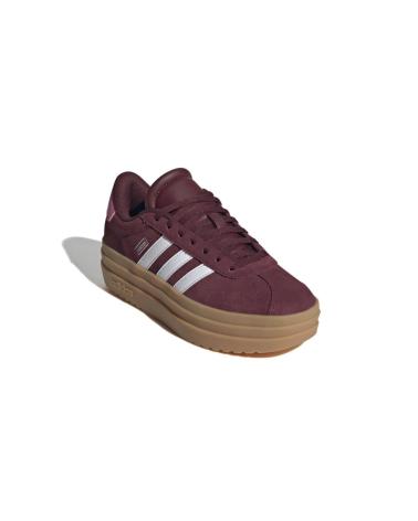 BASKETS ADIDAS VL COURT BOLD J BORDEAUX À PLATEFORME SHARED-FTWWHT-PNKFUS