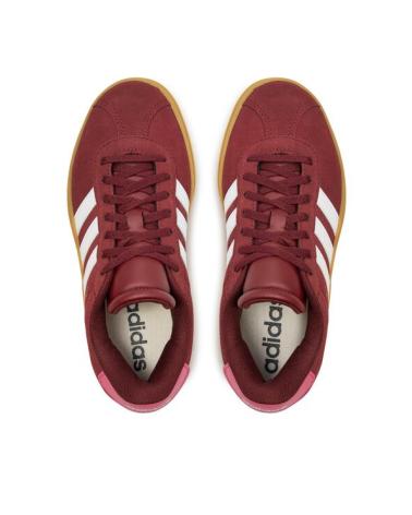 BASKETS ADIDAS VL COURT BOLD J BORDEAUX À PLATEFORME SHARED-FTWWHT-PNKFUS