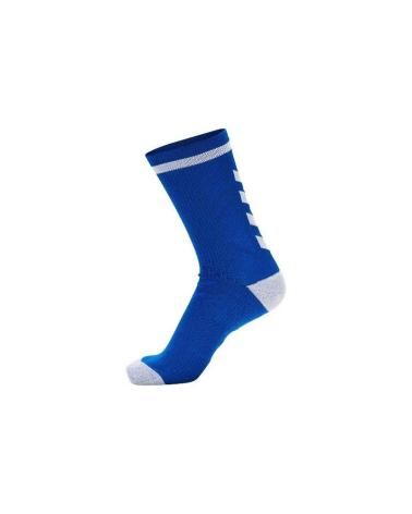 MEIAS HUMMEL ELITE INDOOR SOCK LOW AZUL-BRANCO BLEU-BLANC