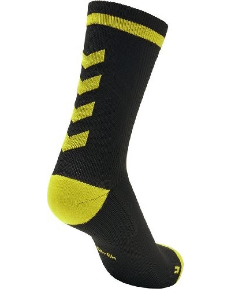 HUMMEL CHAUSSETTES ELITE INDOOR SOCK LOW NOIR JAUNE NOIR JAUNE