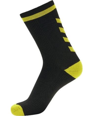HUMMEL CHAUSSETTES ELITE INDOOR SOCK LOW NOIR JAUNE NOIR JAUNE