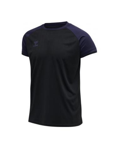 HUMMEL CAMISETA DEPORTIVA MANGA CORTA NEGRA NEGRO