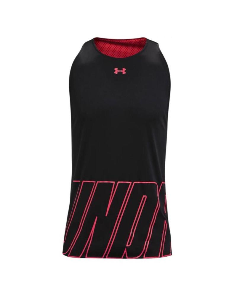 CAMISETA REVERSÍVEL UNDER ARMOUR BASELINE PRETA NEGRO