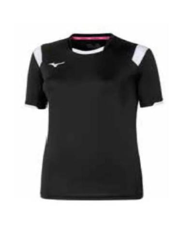 MAGLIETTA SPORTIVA MIZUNO MANICHE CORTE NERA NEGRO