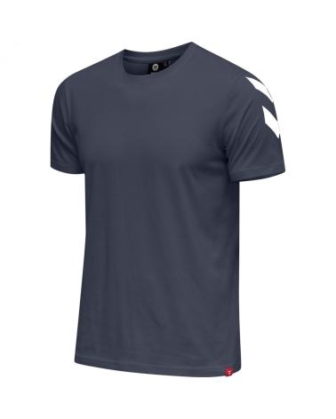 T-SHIRT DE SPORT HUMMEL LEGACY CHEVRON BLEU GRIS GRIS