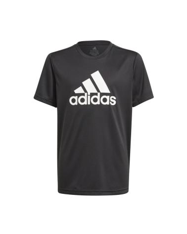 T-SHIRT SPORTIVA ADIDAS CON LOGO ESSENTIALS NERA NEGRO