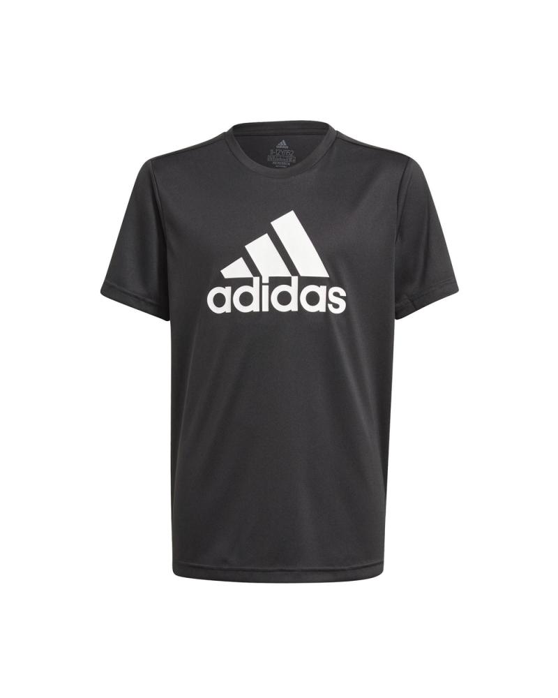 T-SHIRT SPORTIVA ADIDAS CON LOGO ESSENTIALS NERA NEGRO