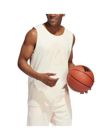 ADIDAS HARDEN UNISEX SLEEVELESS BASKETBALL JERSEY OFF-WHITE BLANCO-CREMA