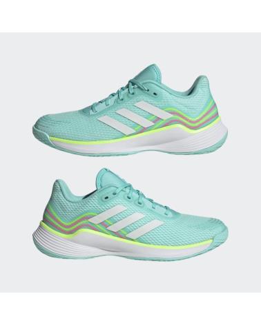 ADIDAS NOVAFLIGHT CHAUSSURES DE HANDBALL VOLLEY VERT VERDE