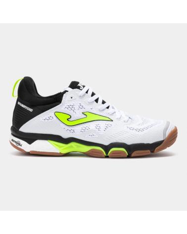 CHAUSSURES JOMA B BRESTON 2502 HANDBALL-VOLLEY BLANC/JAUNE FLUO BLANCO