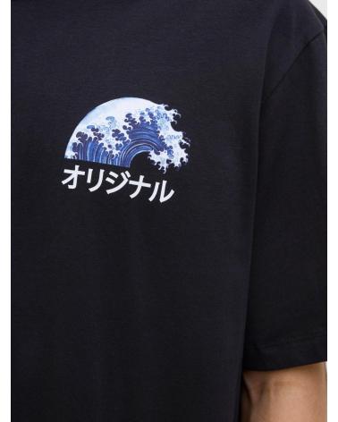 T-SHIRT ESTAMPADA JACK & JONES 12278393 PRETA NEGRO