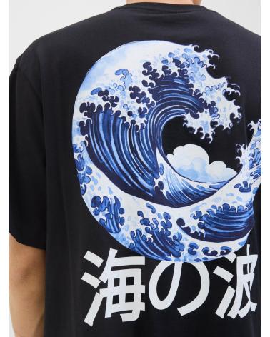 T-SHIRT ESTAMPADA JACK & JONES 12278393 PRETA NEGRO
