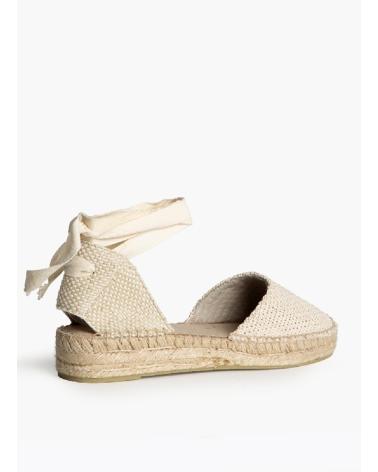KESLEM M5422B BEIGE ESPADRILLES MIT KNÖCHELBÄNDERN BEIGE