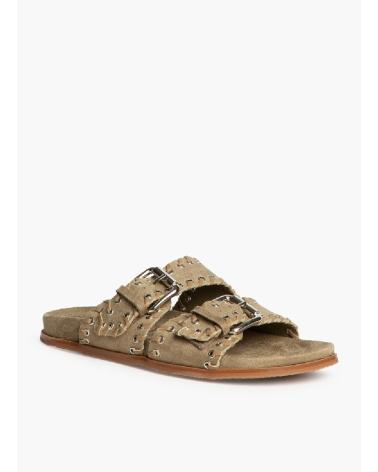 KESLEM M5455B KHAKI DOUBLE STRAP SANDALS KAKI