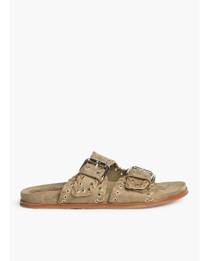 KESLEM M5455B KHAKI DOUBLE STRAP SANDALS KAKI