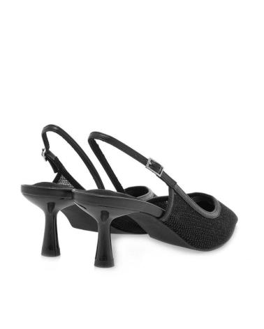 DÉCOLLETÉ SLINGBACK KESLEM M5307B NERE CON PUNTA AFFUSOLATA E TACCO BASSO NEGRO