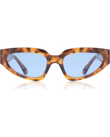 ÓCULOS DE SOL KJBECKETT A KJAERBEDE ELLA HAVANA COM LENTES AZUIS MULTICOLOR