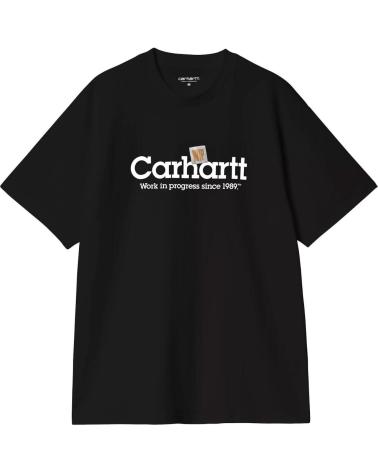 T-SHIRT CARHARTT WIP S/S LABEL SCRIPT PRETO MULTICOLORIDO MULTICOLOR