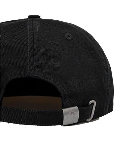 CAPPELLINO CARHARTT LABEL SCRIPT COACH CAP NERO E MARRONE MULTICOLOR